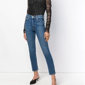 RE/DONE high rise ankle crop